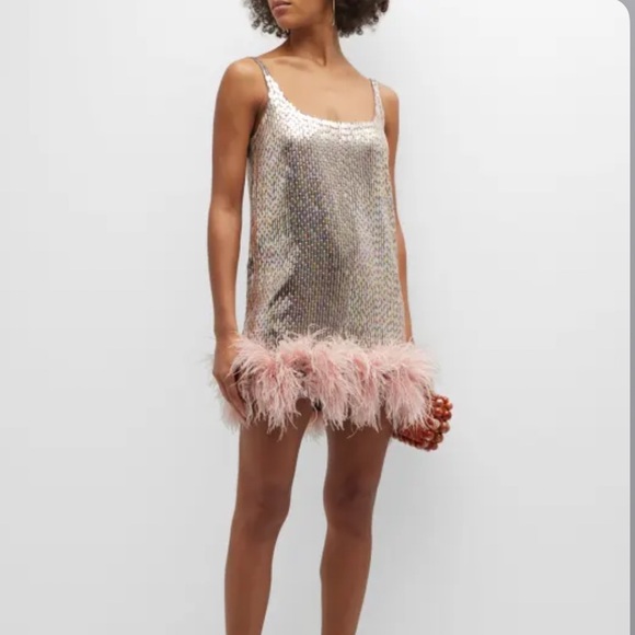 Alexis Zaire Feather Mini Dress - Picture 5 of 7